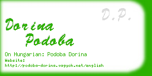 dorina podoba business card